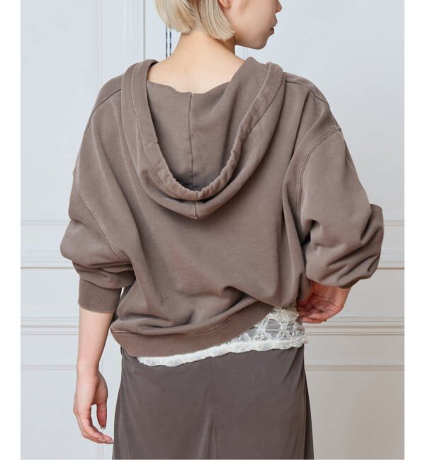IENA LA BOUCLE「《予約》IENA LA BOUCLE ピグメントバイオジップパーカー」|パーカー|