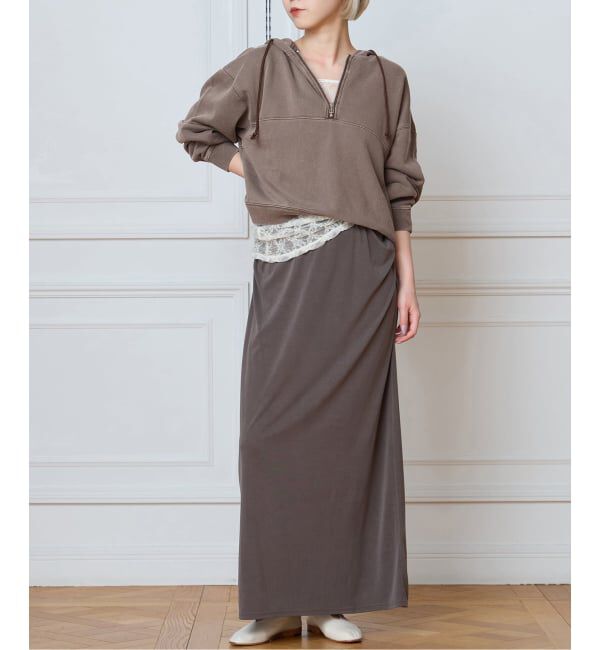 IENA LA BOUCLE「《予約》IENA LA BOUCLE ピグメントバイオジップパーカー」|パーカー|