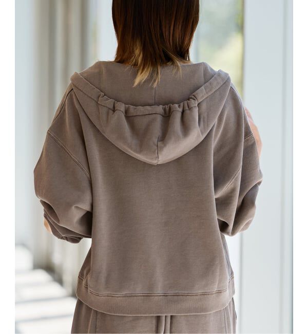 IENA LA BOUCLE「《予約》IENA LA BOUCLE ピグメントバイオジップパーカー」|パーカー|