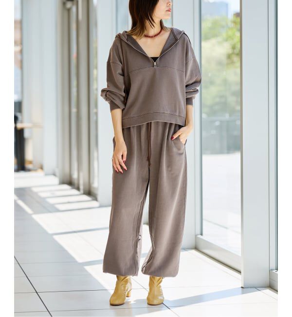 IENA LA BOUCLE「《予約》IENA LA BOUCLE ピグメントバイオジップパーカー」|パーカー|