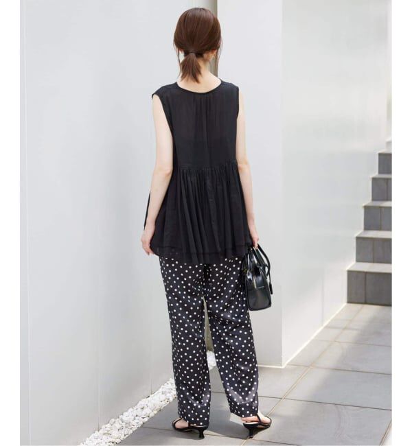 SLOBE IENA「《WEB限定/3サイズ展開/追加》プリントサテンイージーパンツ」|その他|