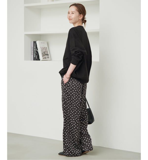 SLOBE IENA「《WEB限定/3サイズ展開/追加》プリントサテンイージーパンツ」|その他|