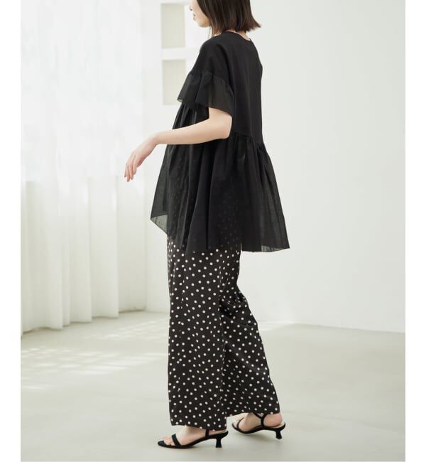 SLOBE IENA「《WEB限定/3サイズ展開/追加》プリントサテンイージーパンツ」|その他|