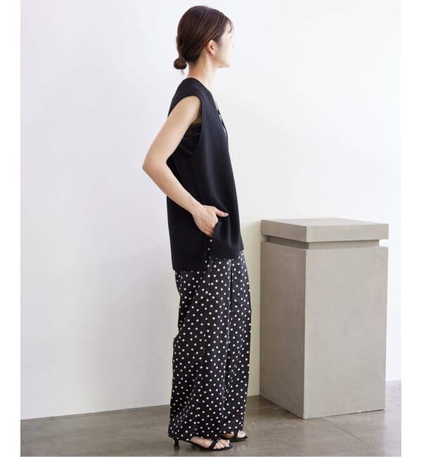 SLOBE IENA「《WEB限定/3サイズ展開/追加》プリントサテンイージーパンツ」|その他|