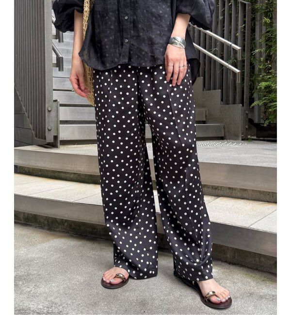 SLOBE IENA「《WEB限定/3サイズ展開/追加》プリントサテンイージーパンツ」|その他|