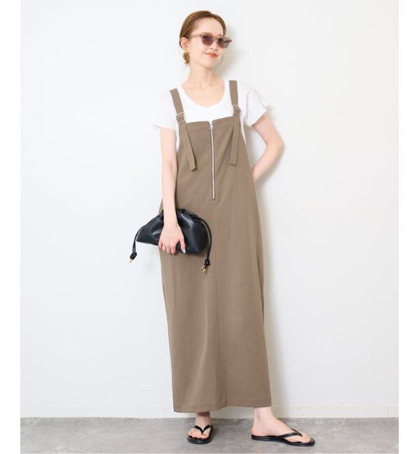SLOBE IENA「《追加予約》UNIVERSAL OVERALL SLOBE別注 ジャンパースカート」|ワンピース|