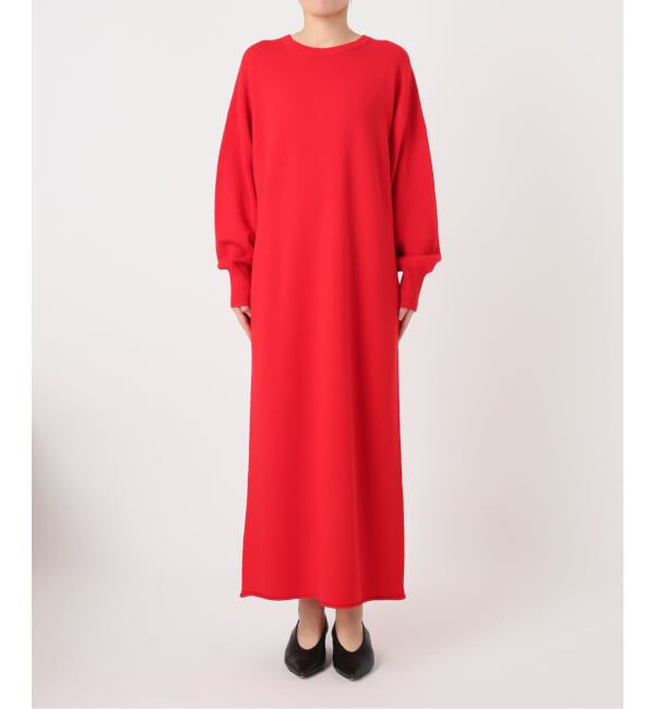 SLOBE IENA「《シリーズあり/予約》ウォッシャブルスムースニットワンピース」|ワンピース|