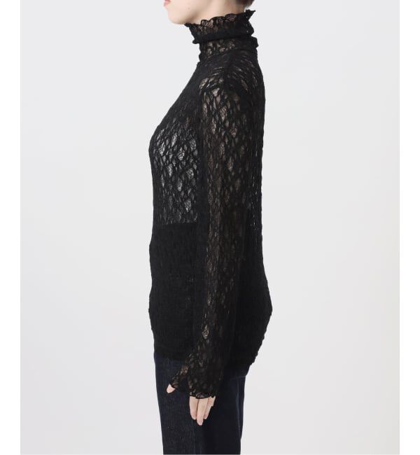 SLOBE IENA「《WEB限定/追加予約》ストレッチレースタートル」|Tシャツ・カットソー|
