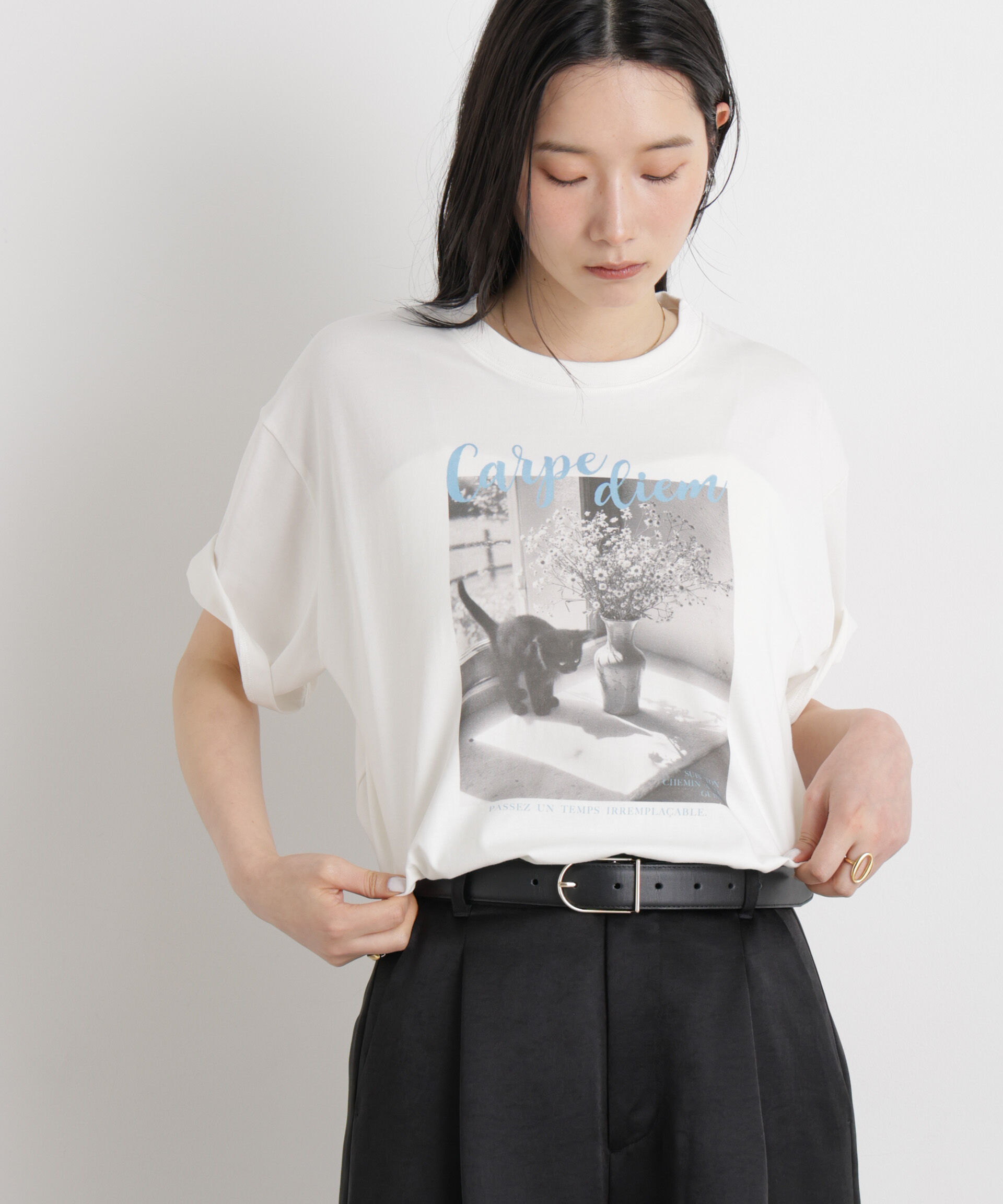 NANO universe「MINERALTEX(TM)フォトプリントTシャツ」|Tシャツ・カットソー|