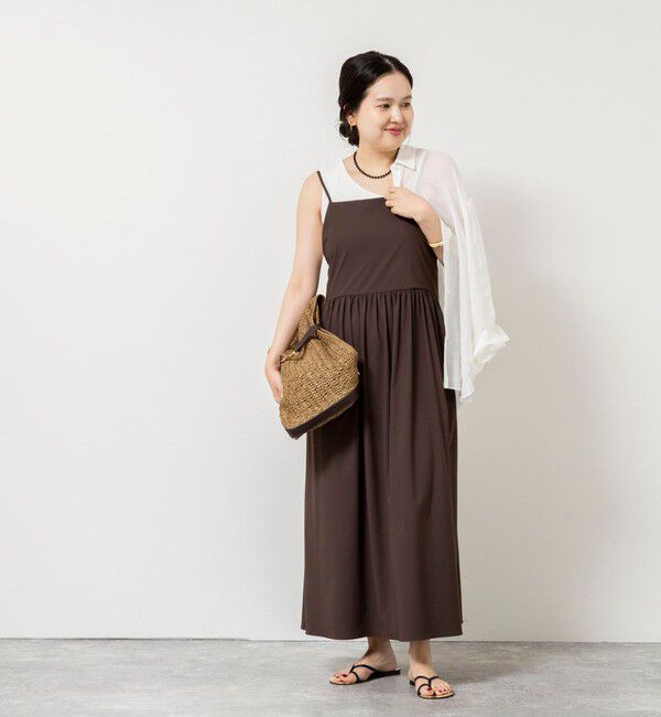 NOLLEY'S sophi「《接触冷感》【BECシリーズ】ウォッシャブルドライトリコットキャミワンピース」|ワンピース|