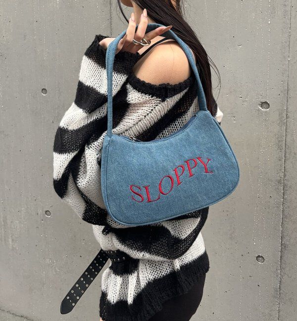  「SLOPPY ロゴショルダーバッグ（無地/カモ/デニム/レオ/ドット）」|ショルダー・メッセンジャー|