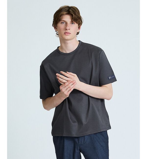 ABAHOUSE「【近藤紡績所】ARMONICOS クルーネックTシャツ / 半永久光沢」|Tシャツ・カットソー|