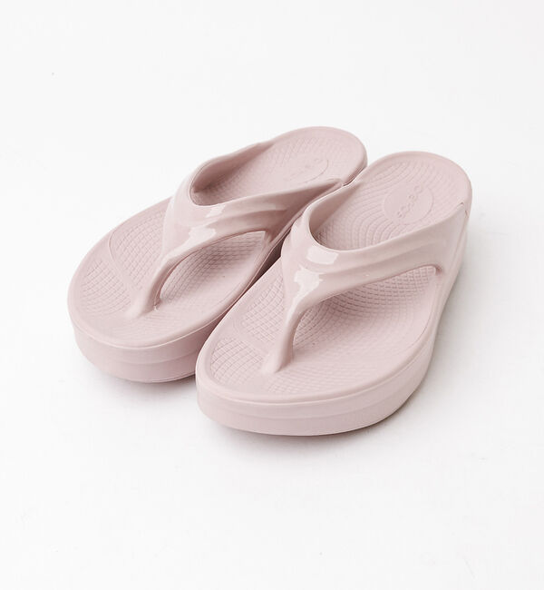 Rouge vif「【OOFOS/ウーフォス】OOmega/ ウーメガ  厚底 【WEB限定】」|サンダル|スモークピンク