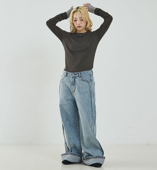 NOMINE「ダブルスリーブ シアー ロンT」|Tシャツ・カットソー|