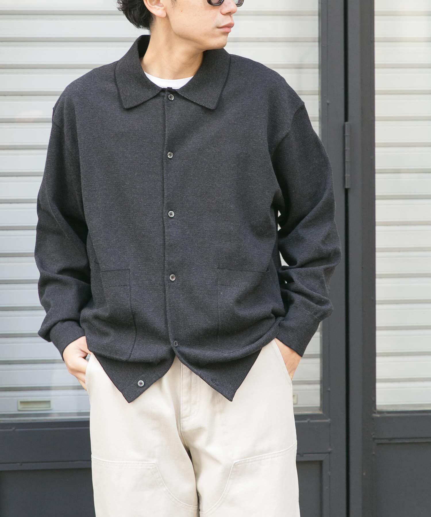 URBAN RESEARCH DOORS「FORK&SPOON　ニットポロカーディガン」|カーディガン|その他1