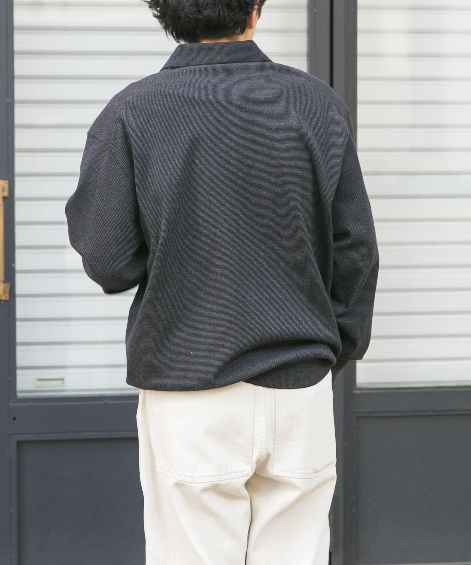 URBAN RESEARCH DOORS「FORK&SPOON　ニットポロカーディガン」|カーディガン|