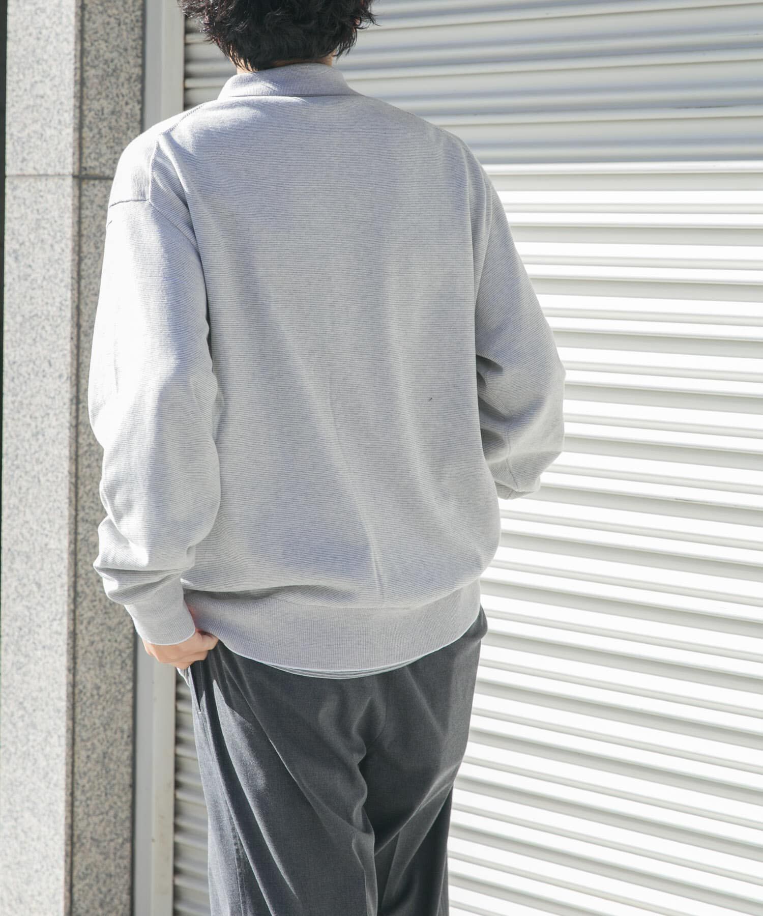 URBAN RESEARCH DOORS「FORK&SPOON　ニットポロカーディガン」|カーディガン|