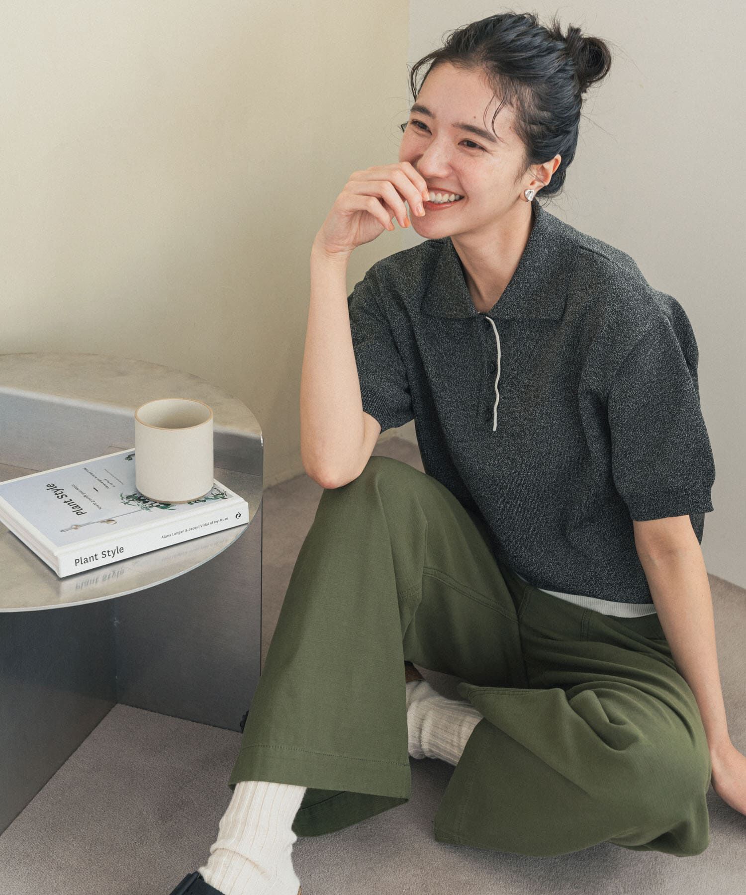 URBAN RESEARCH DOORS「『一部WEB限定カラー』配色ニットポロシャツ」|ポロシャツ|