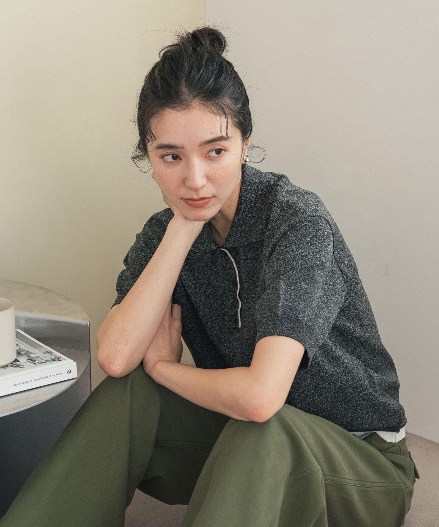 URBAN RESEARCH DOORS「『一部WEB限定カラー』配色ニットポロシャツ」|ポロシャツ|