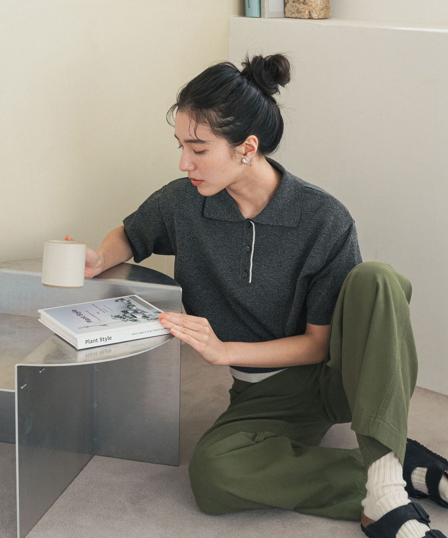 URBAN RESEARCH DOORS「『一部WEB限定カラー』配色ニットポロシャツ」|ポロシャツ|