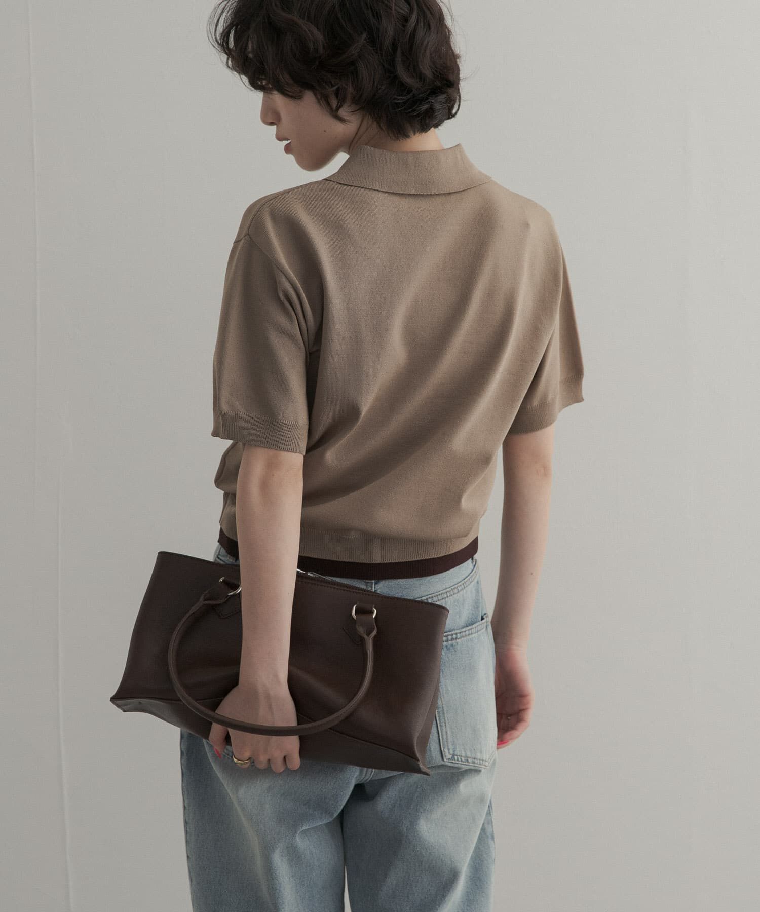 URBAN RESEARCH DOORS「『一部WEB限定カラー』配色ニットポロシャツ」|ポロシャツ|