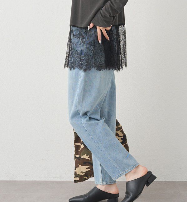  「縦ストレッチデニムパンツ」|その他|