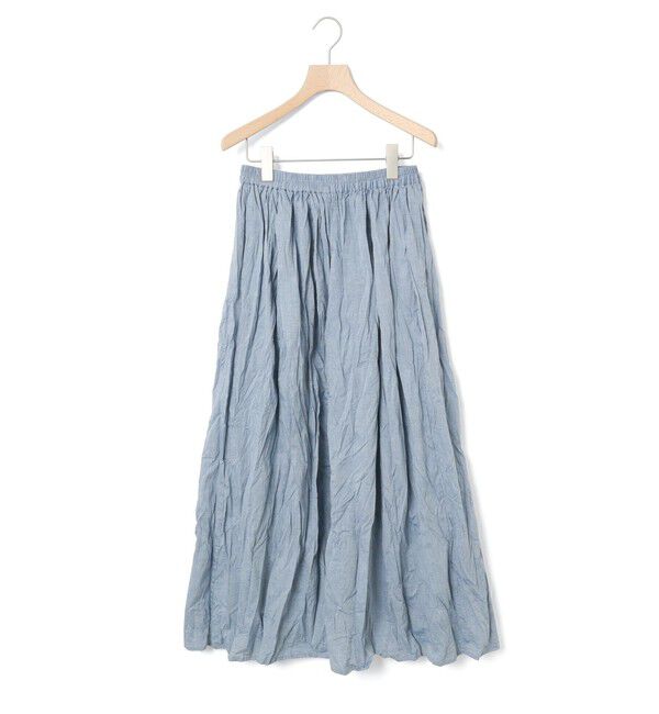 MidiUmi「MidiUmi シャンブレーギャザースカート」|スカート|