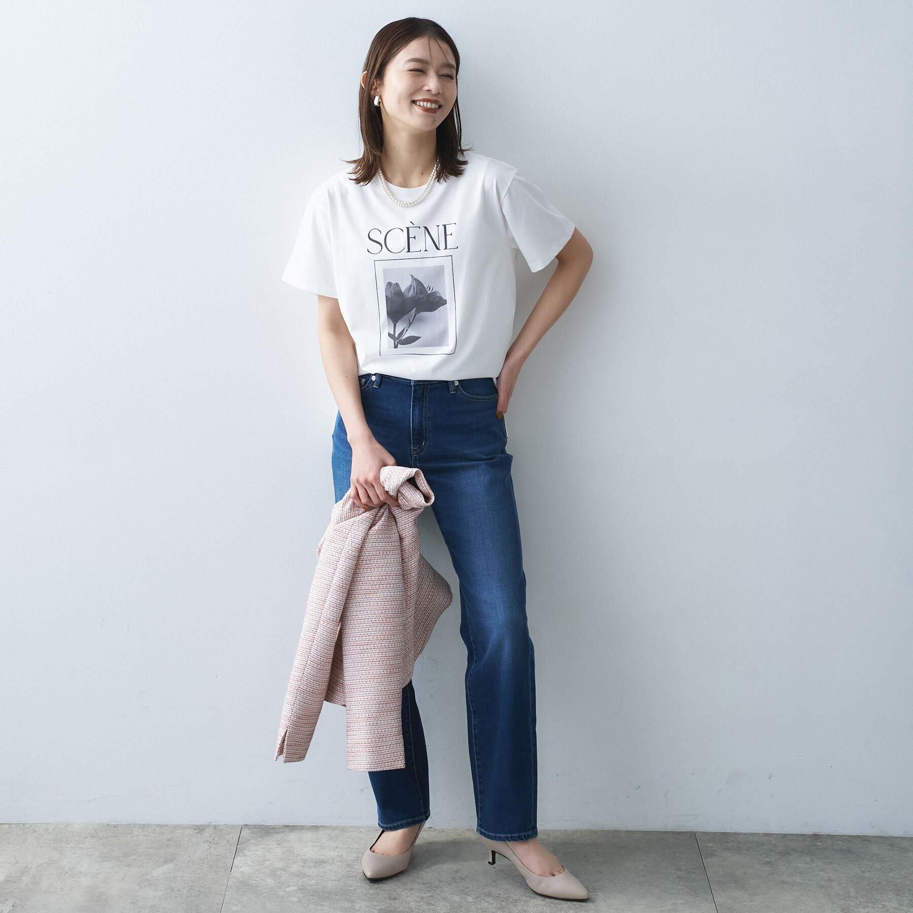 UNTITLED「【新色追加/人気デニム】MAKE&times;DENIMスリムストレート」|デニム|