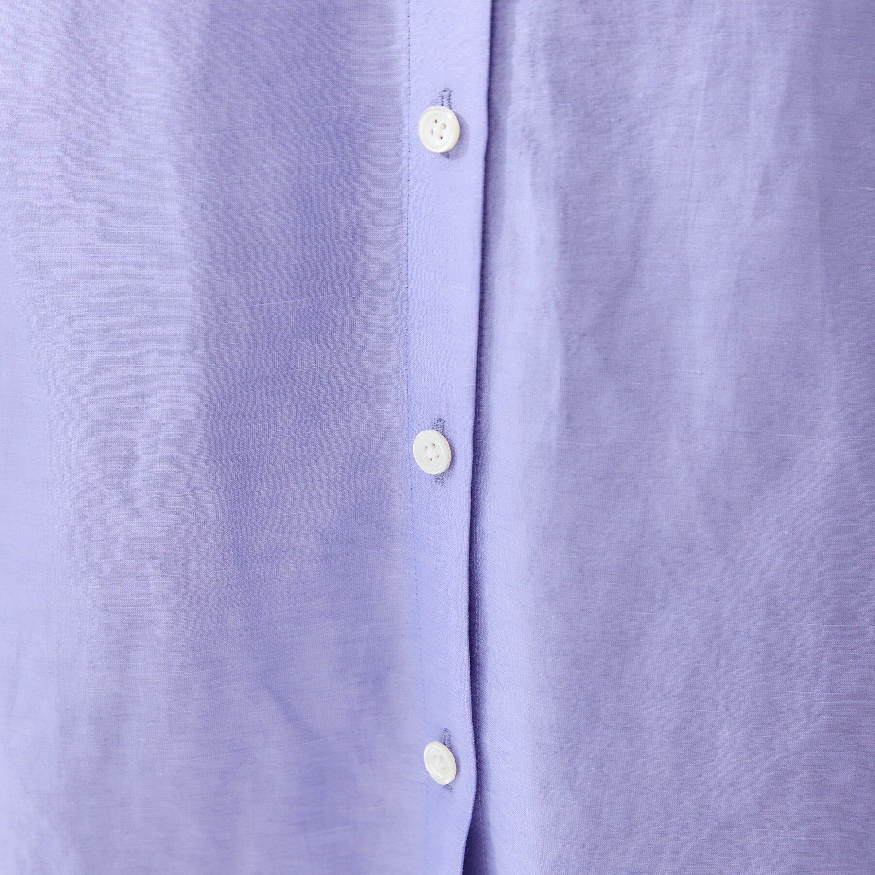 UNTITLED「リネンミックスバンドカラーシャツ」|シャツ・ブラウス|