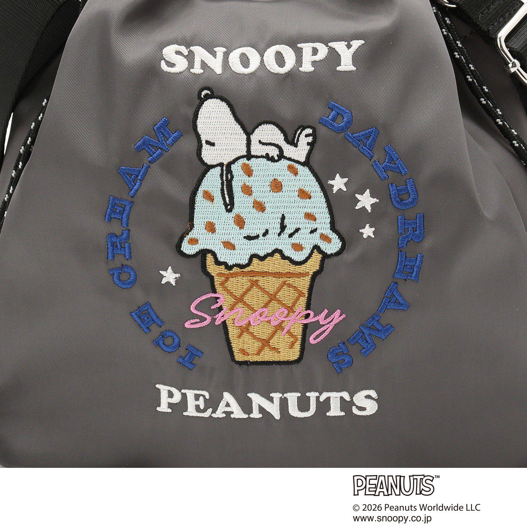 grove「【PEANUTS】撥水巾着2WAYトート」|トートバッグ|