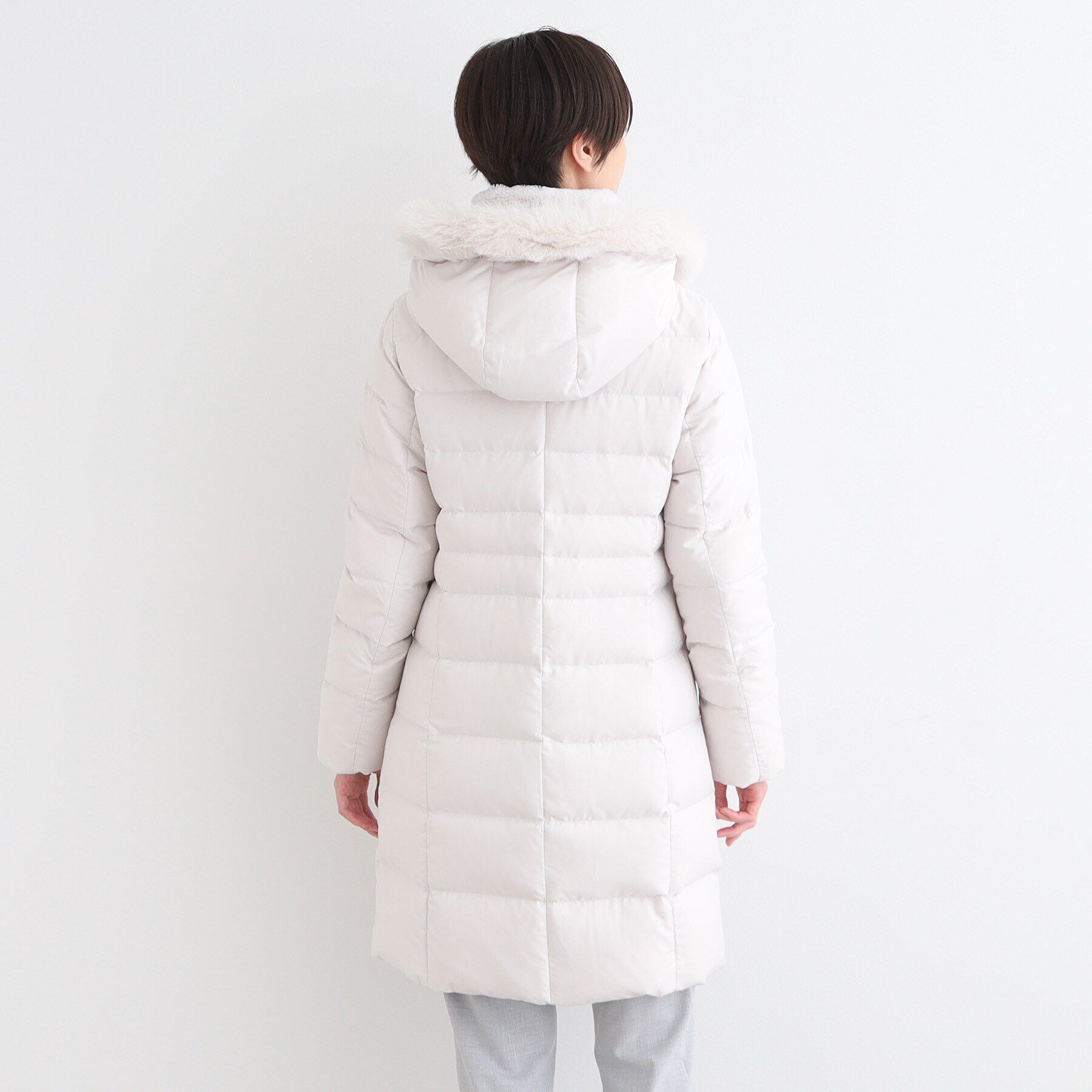 INDIVI「【名品／撥水／抗菌防臭】ロング リサイクルダウンコート」|ダウン|