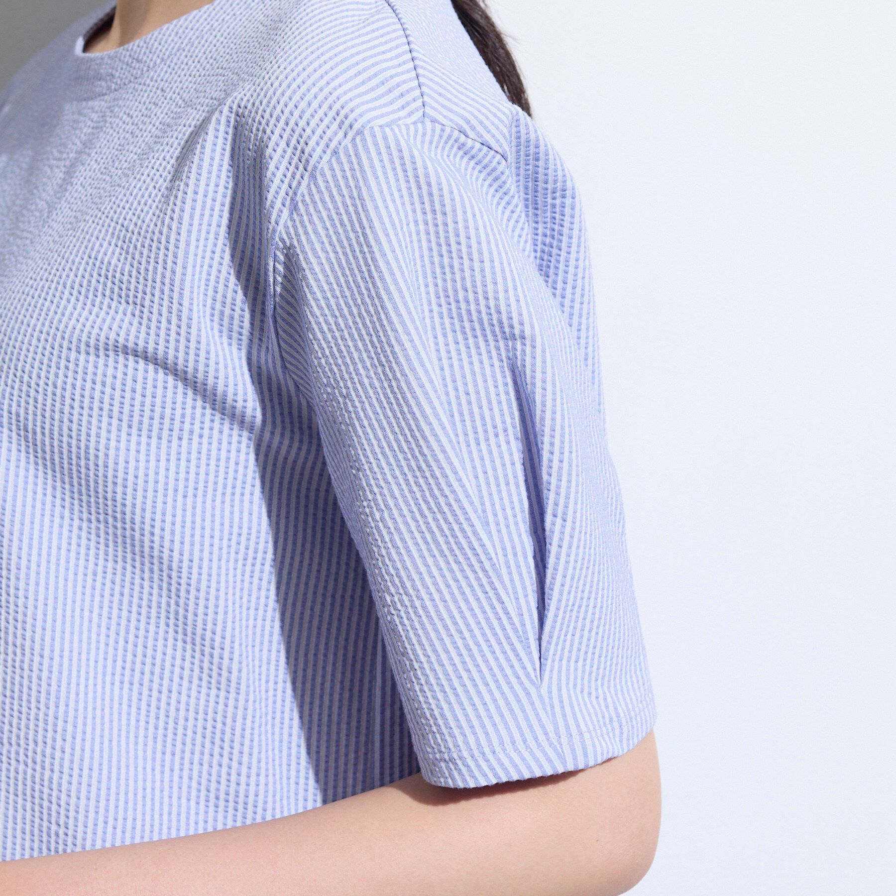 INDIVI「【洗える／凹凸素材】デザインTシャツ」|Tシャツ・カットソー|