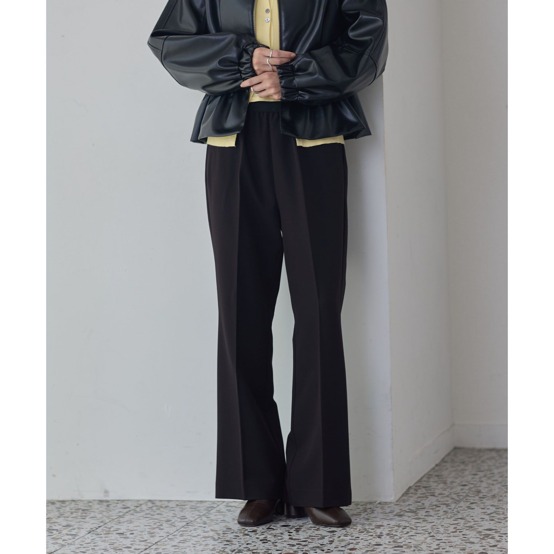 GALLEST「Comfy Set Up｜イージーストレートフレアパンツ【セットアップ対応／通勤／カセット服】」|その他|