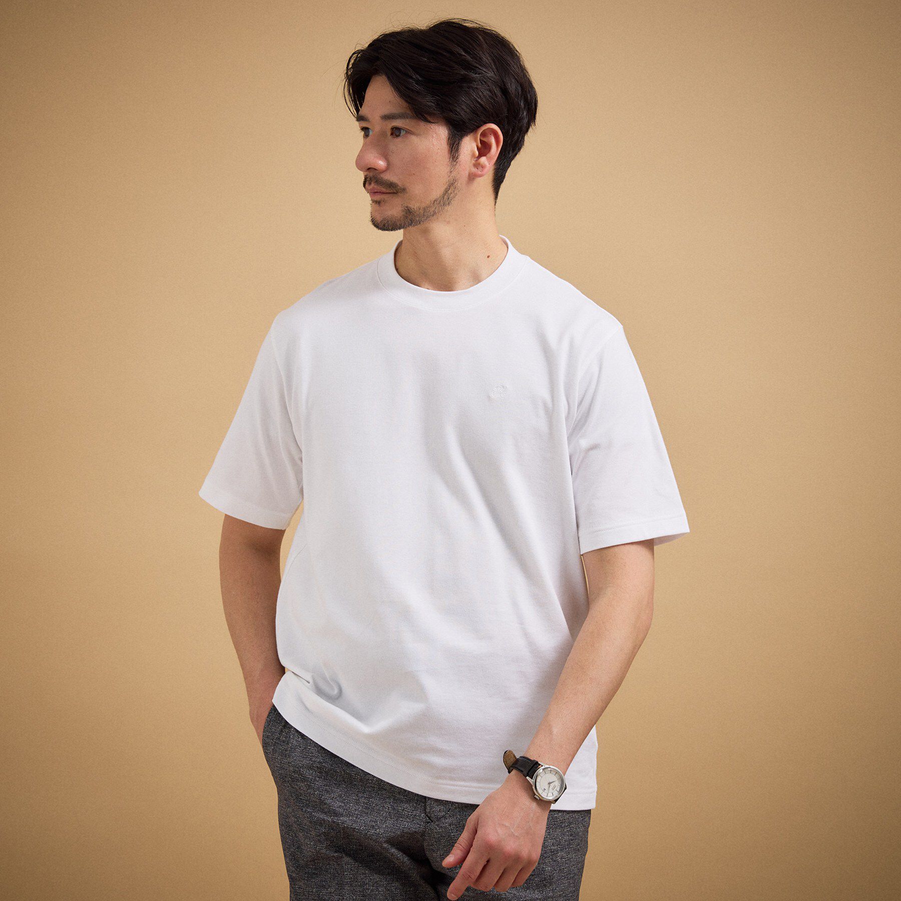 TAKEO KIKUCHI「【抗菌防臭】コットンテーラードTシャツ」|Tシャツ・カットソー|