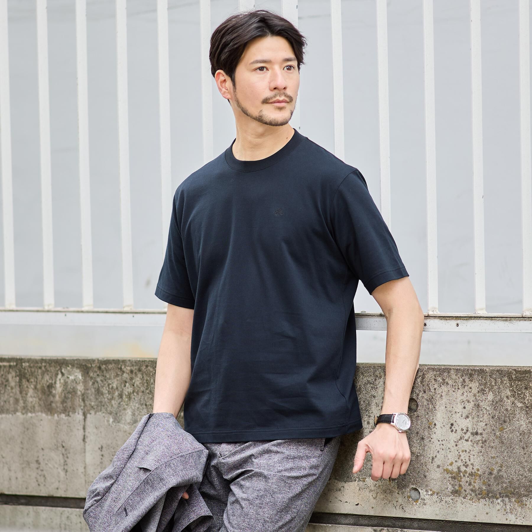 TAKEO KIKUCHI「【抗菌防臭】コットンテーラードTシャツ」|Tシャツ・カットソー|