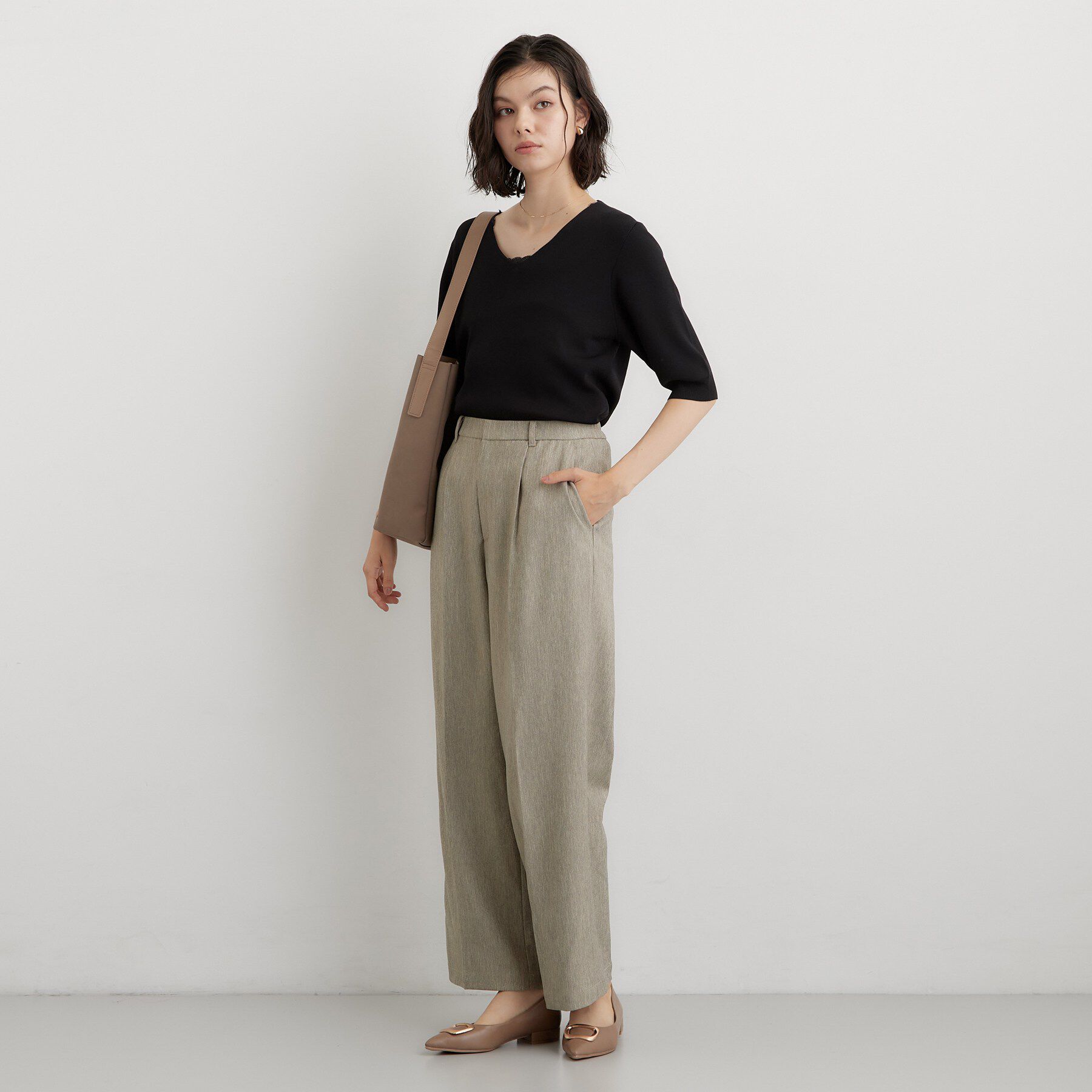 THE SHOP TK「【静電気防止】セミワイドパンツ」|その他|