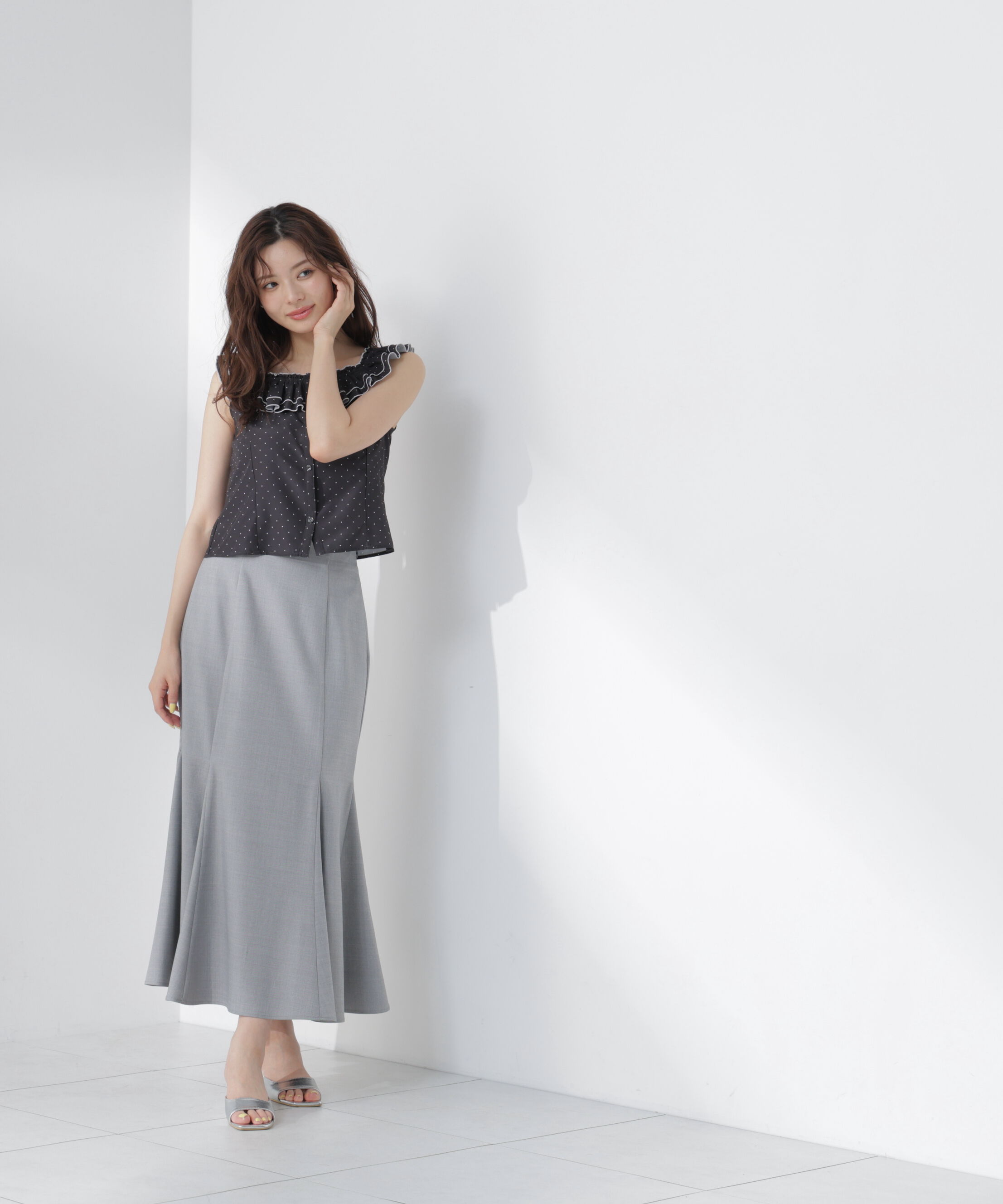 PROPORTION BODY DRESSING「ラッフルカラーブラウス」|シャツ・ブラウス|