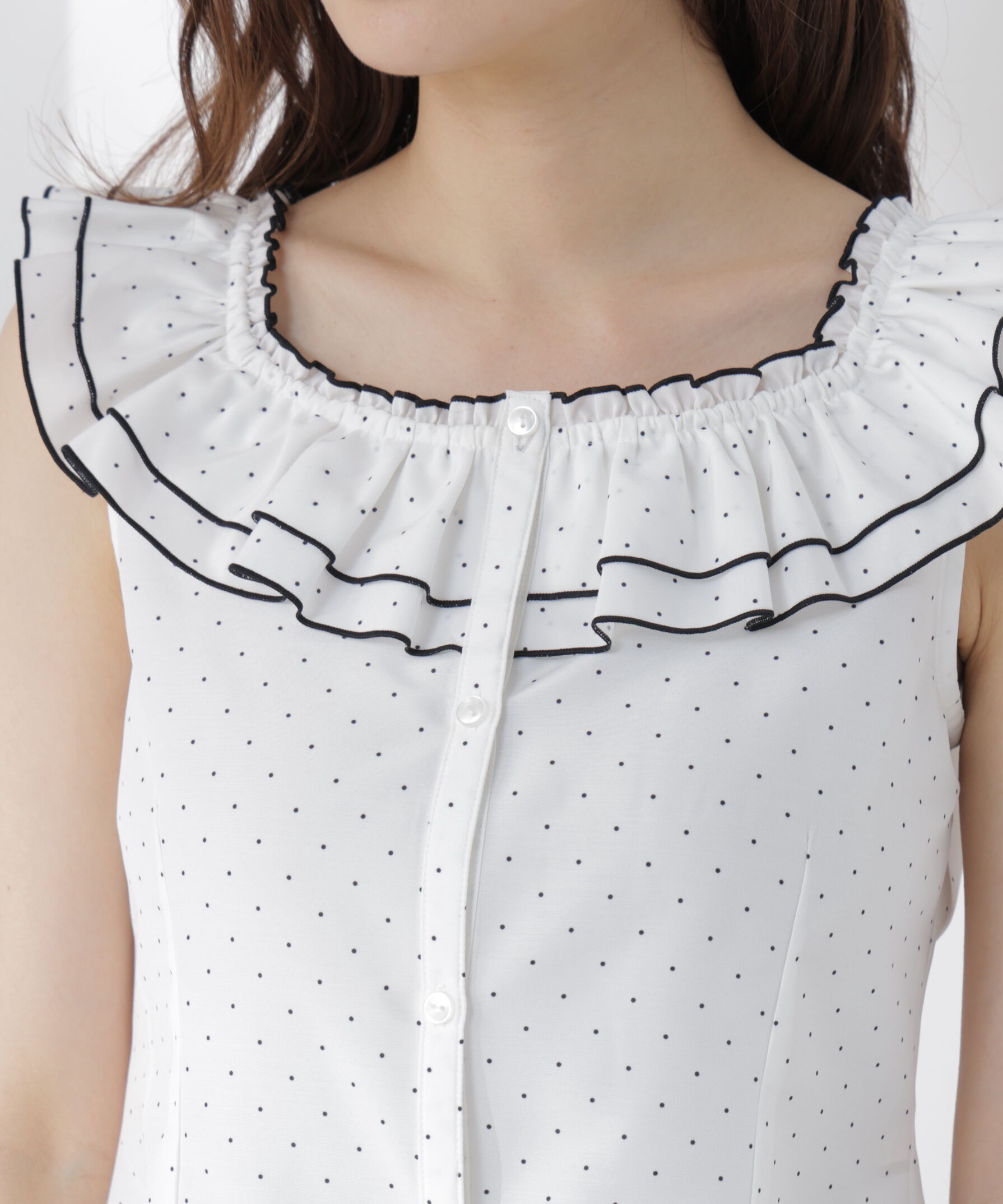 PROPORTION BODY DRESSING「ラッフルカラーブラウス」|シャツ・ブラウス|