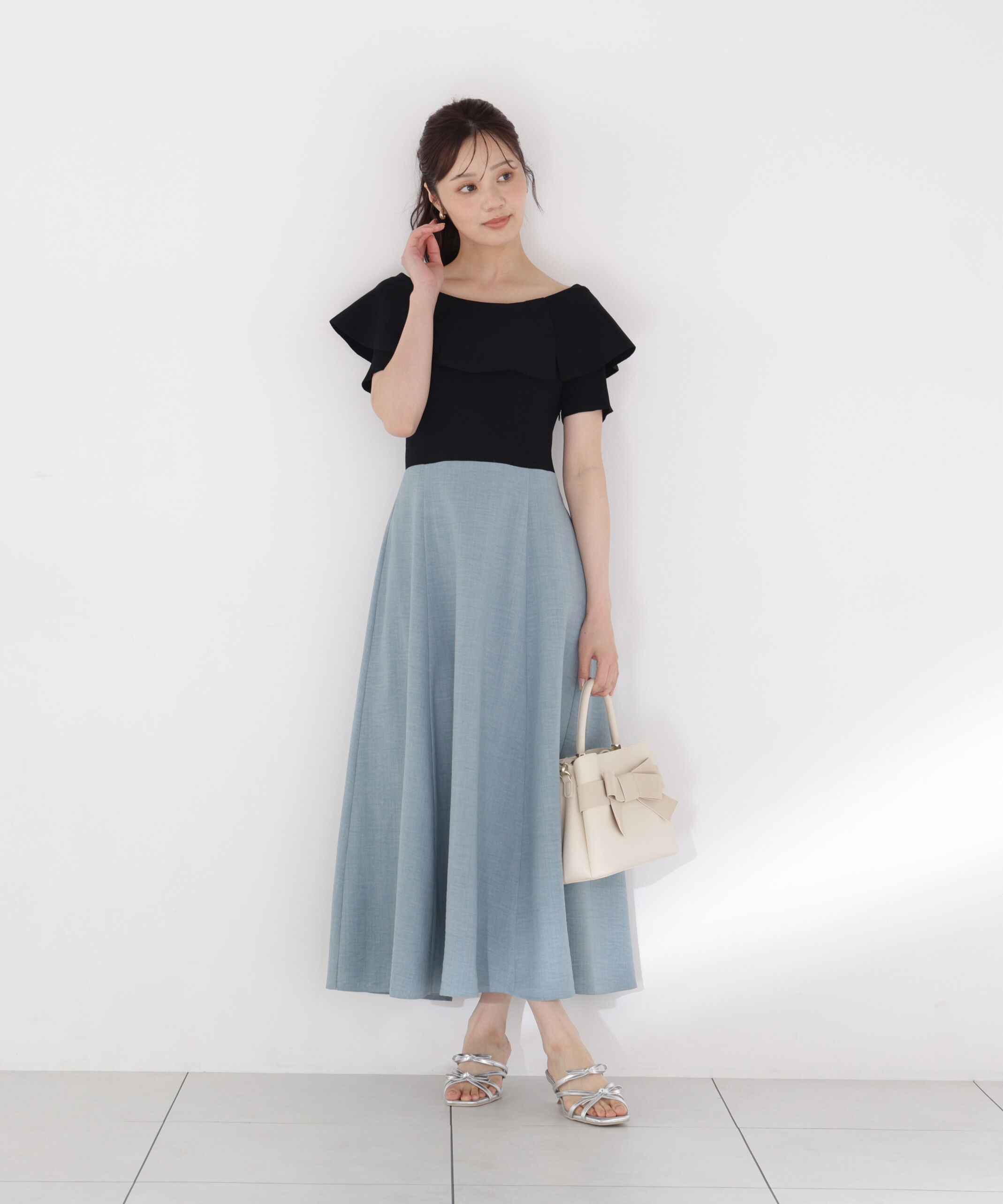 PROPORTION BODY DRESSING「ケープニットドッキングワンピース」|ワンピース|