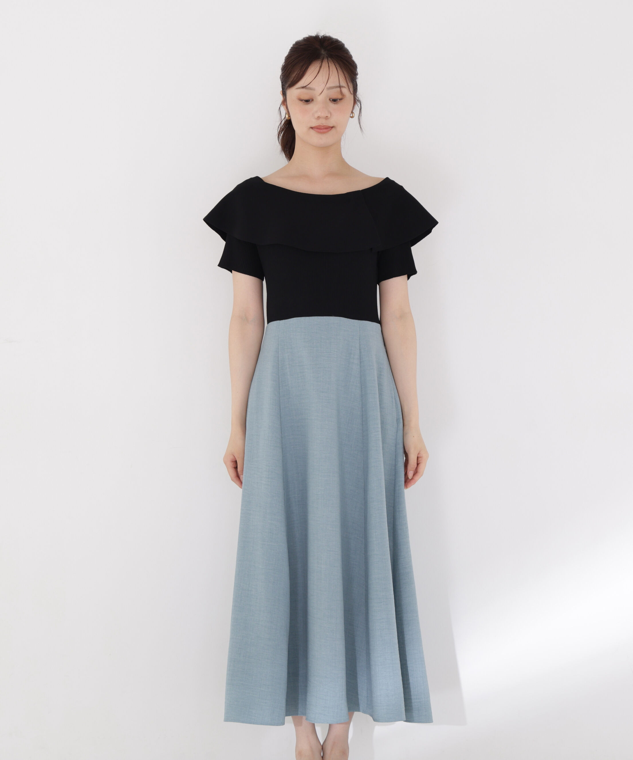 PROPORTION BODY DRESSING「ケープニットドッキングワンピース」|ワンピース|