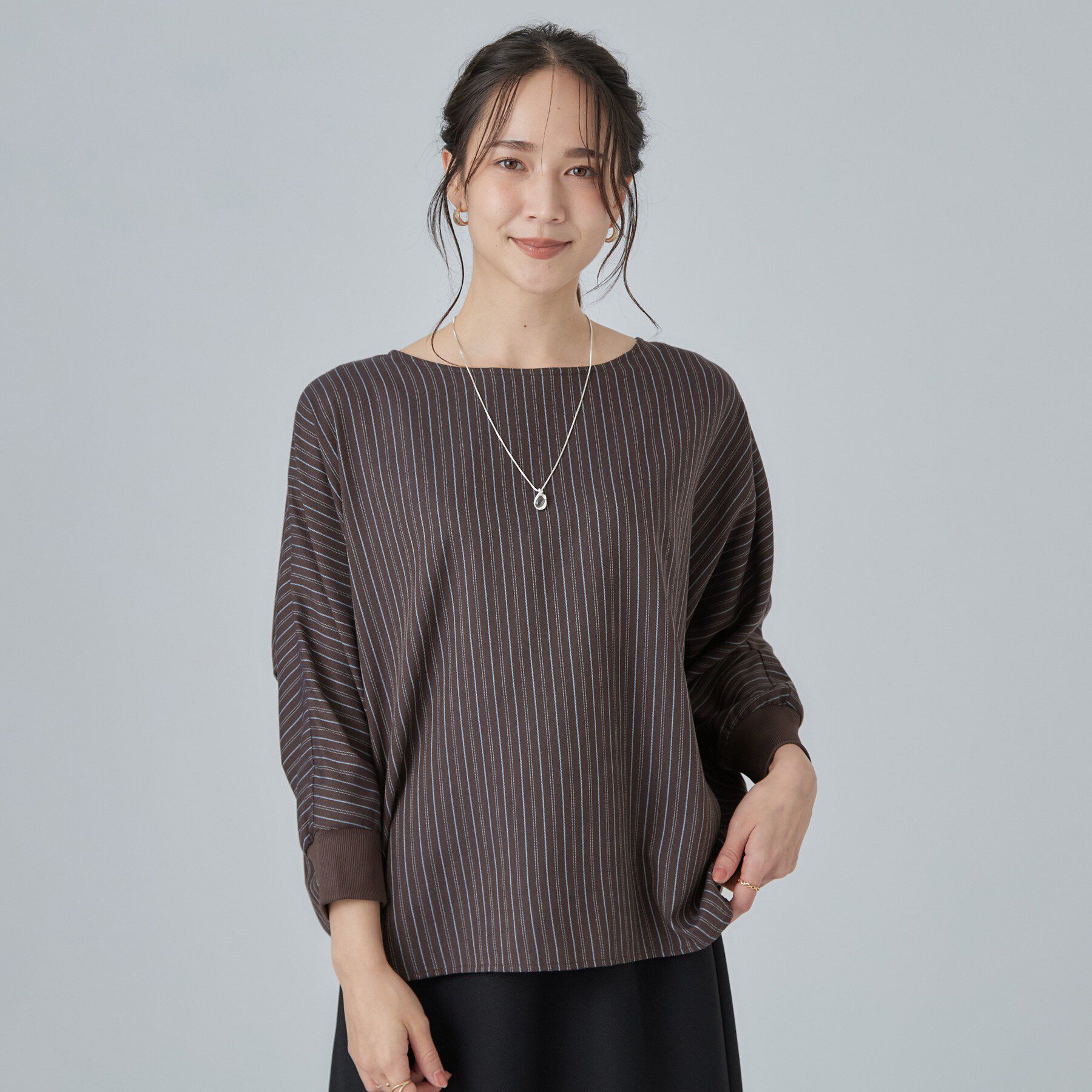 SHOO･LA･RUE「【着丈選べる/洗濯後しわになりにくい】インせず着られる ドルマンブラウス」|シャツ・ブラウス|