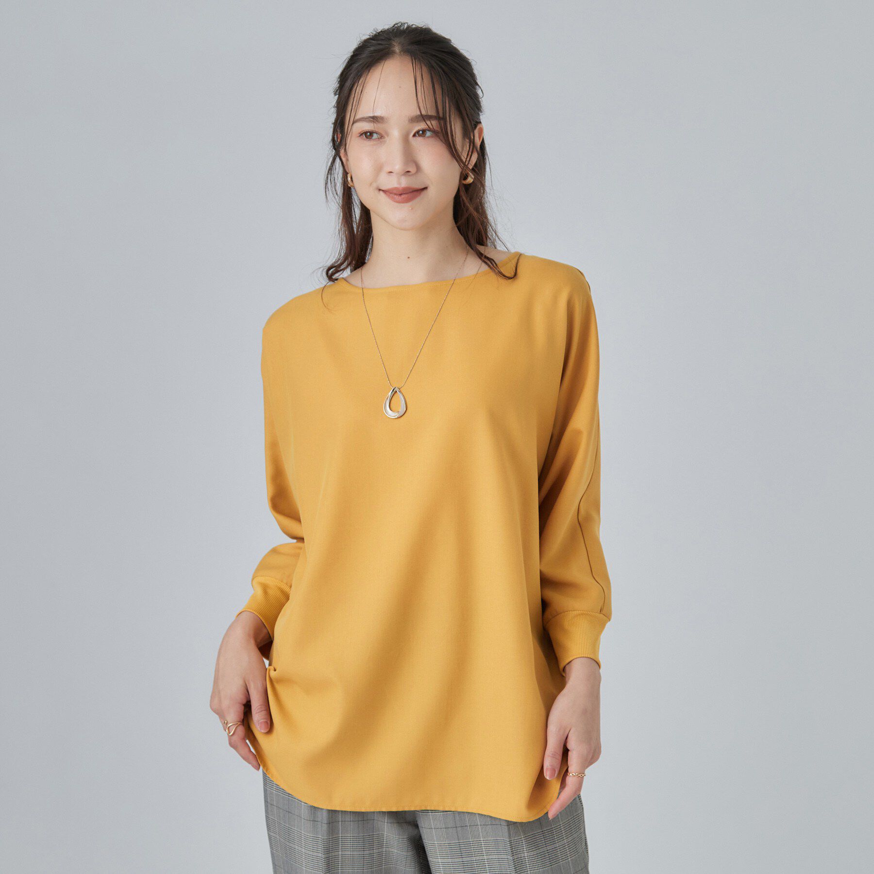 SHOO･LA･RUE「【着丈選べる/洗濯後しわになりにくい】インせず着られる ドルマンブラウス」|シャツ・ブラウス|