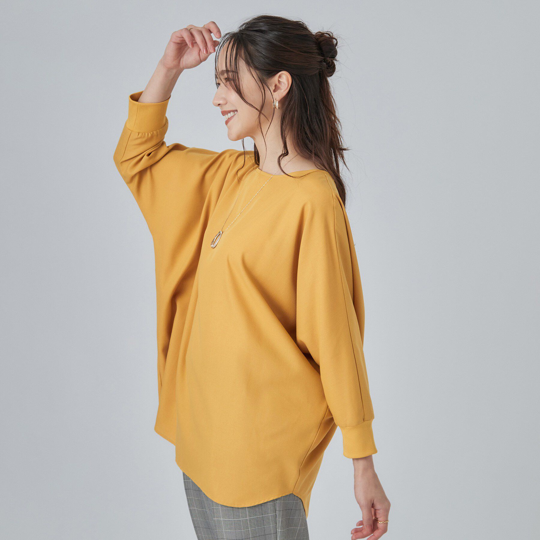 SHOO･LA･RUE「【着丈選べる/洗濯後しわになりにくい】インせず着られる ドルマンブラウス」|シャツ・ブラウス|