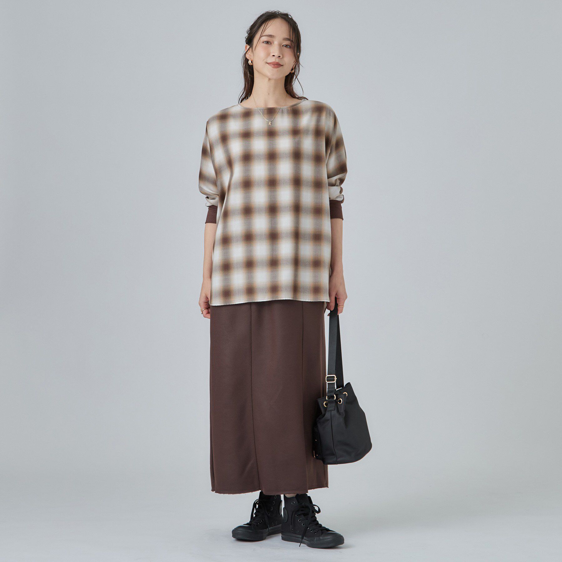 SHOO･LA･RUE「【着丈選べる/洗濯後しわになりにくい】インせず着られる ドルマンブラウス」|シャツ・ブラウス|