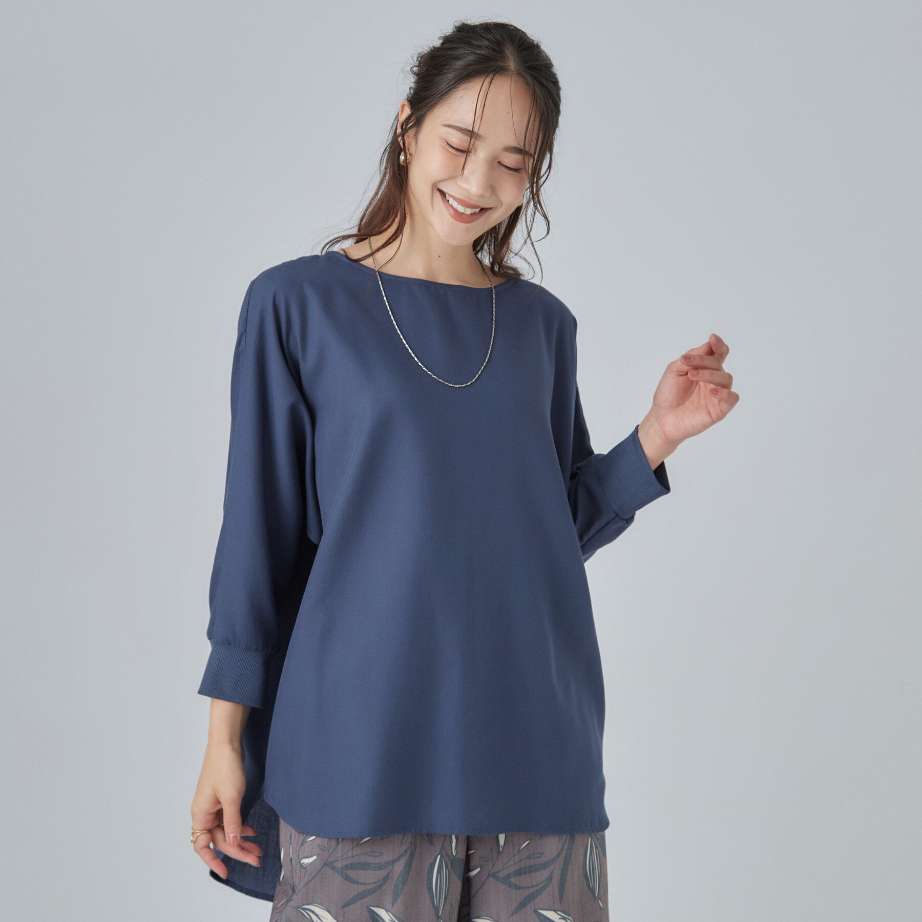 SHOO･LA･RUE「【着丈選べる/洗濯後しわになりにくい】インせず着られる ドルマンブラウス」|シャツ・ブラウス|