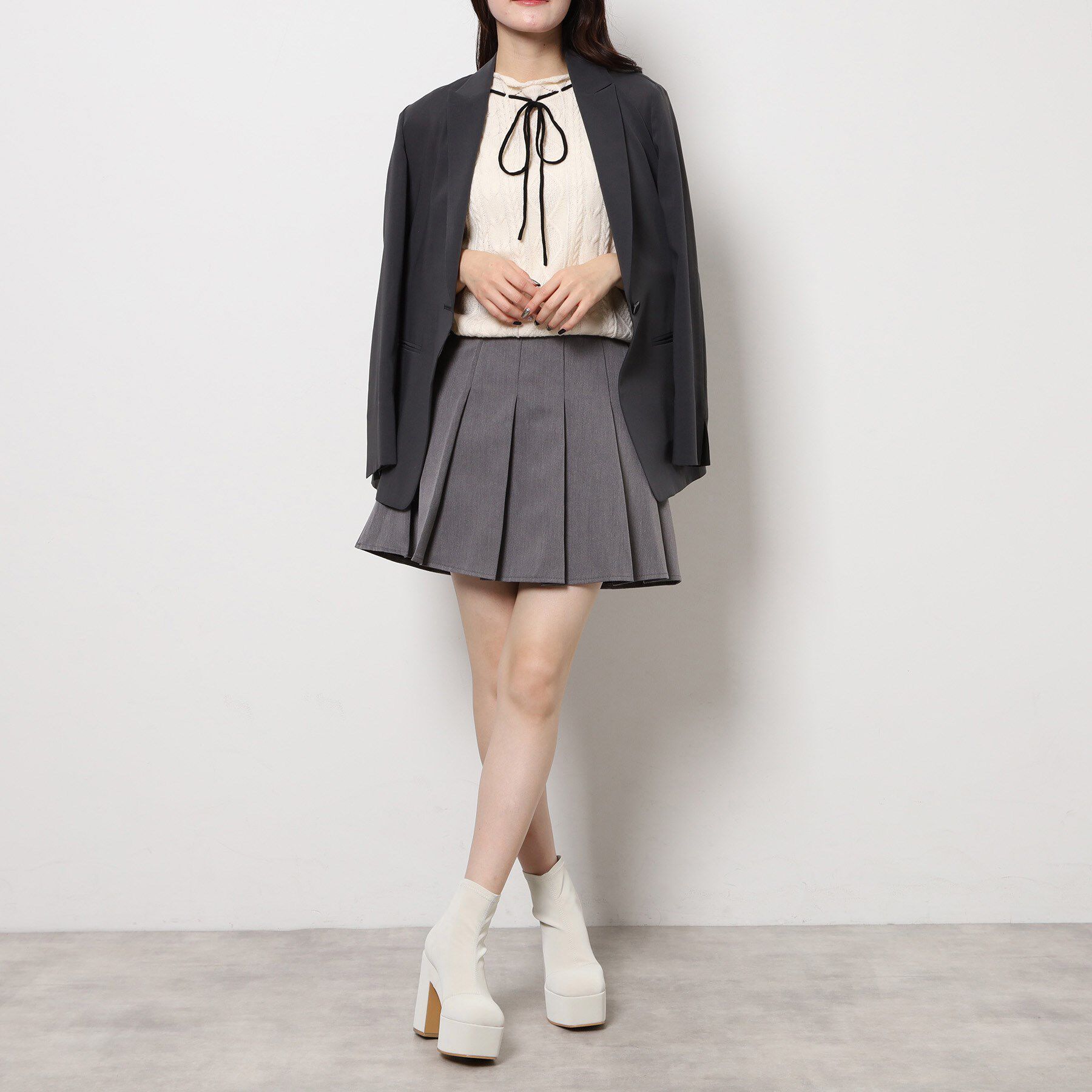 ESPERANZA「【ラク盛り/約12cm】ラク盛り厚底ショートブーツ」|ショートブーツ|
