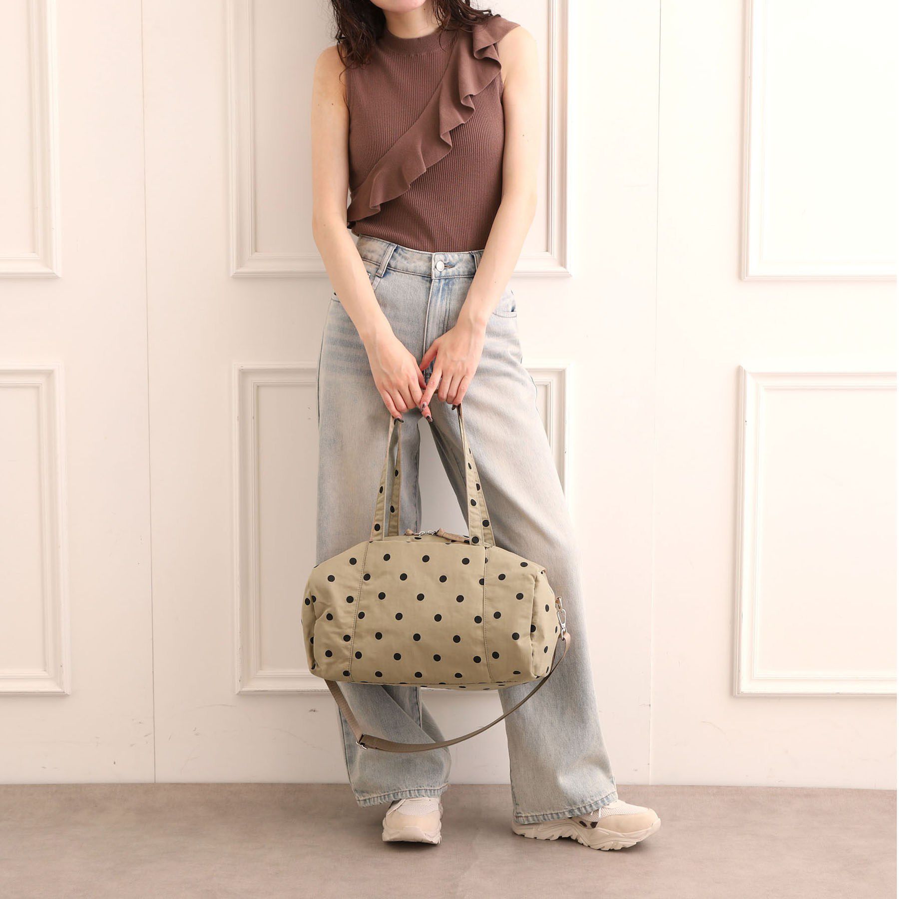 Ober Tashe「【EC限定】ドット2WAYボストンバッグ」|ボストンバッグ|