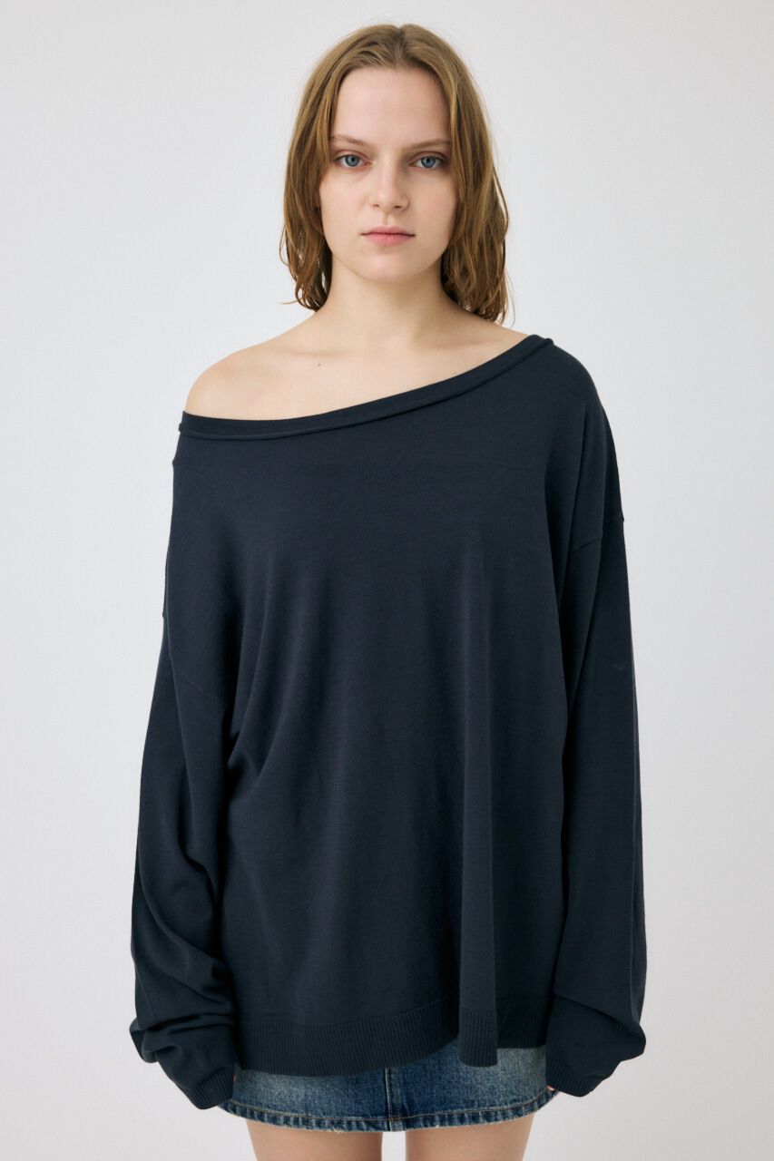 MOUSSY「OFF SHOULDER ルーズニット」|ニット・セーター|