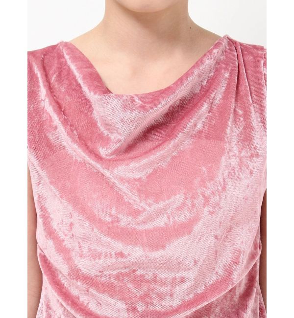 LAGUNAMOON「バックリボンベロアトップス」|Tシャツ・カットソー|