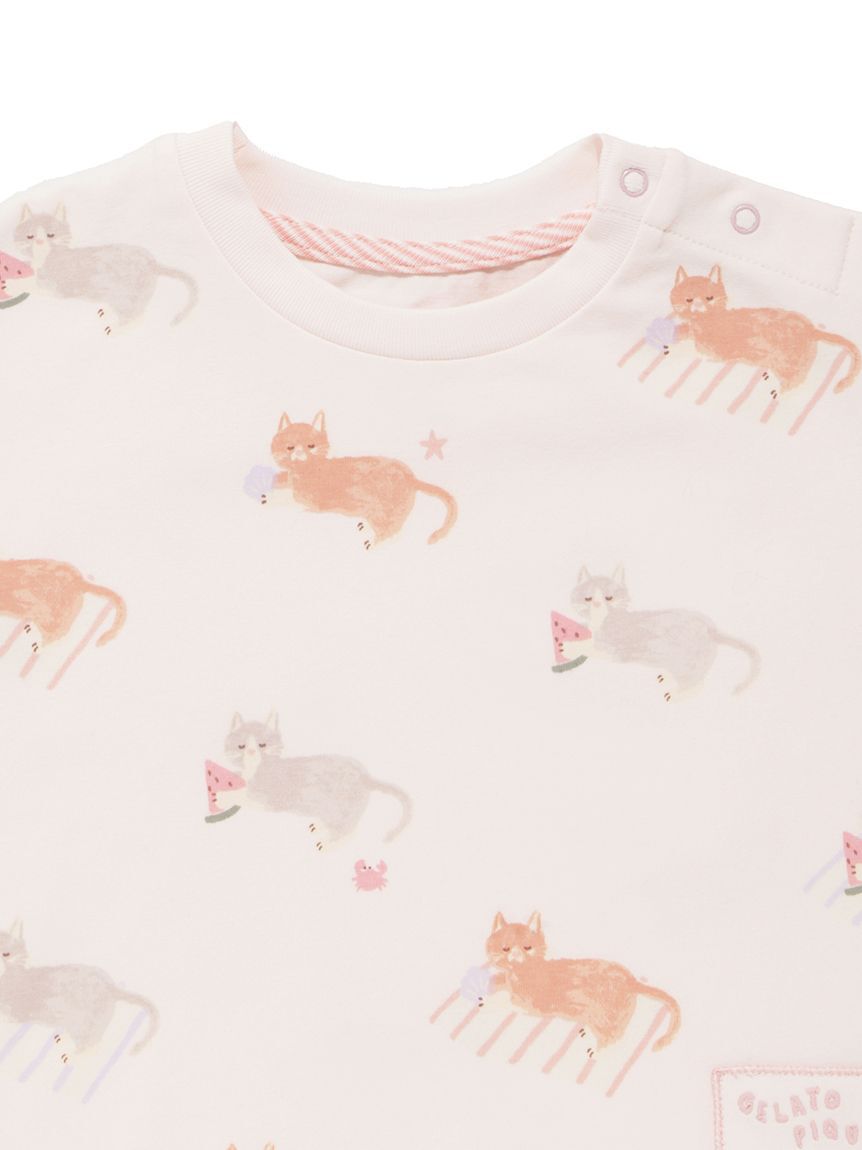GELATO PIQUE KIDS & BABY「【BABY】シーサイドキャット柄半袖Tシャツ」|その他ベビーウェア|